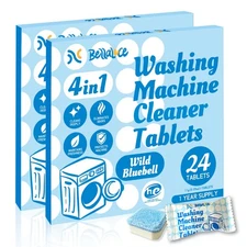 New Best Washing Machine Cleaner Tablets Deodorizer-48 Pack Deep Cleaning Washer