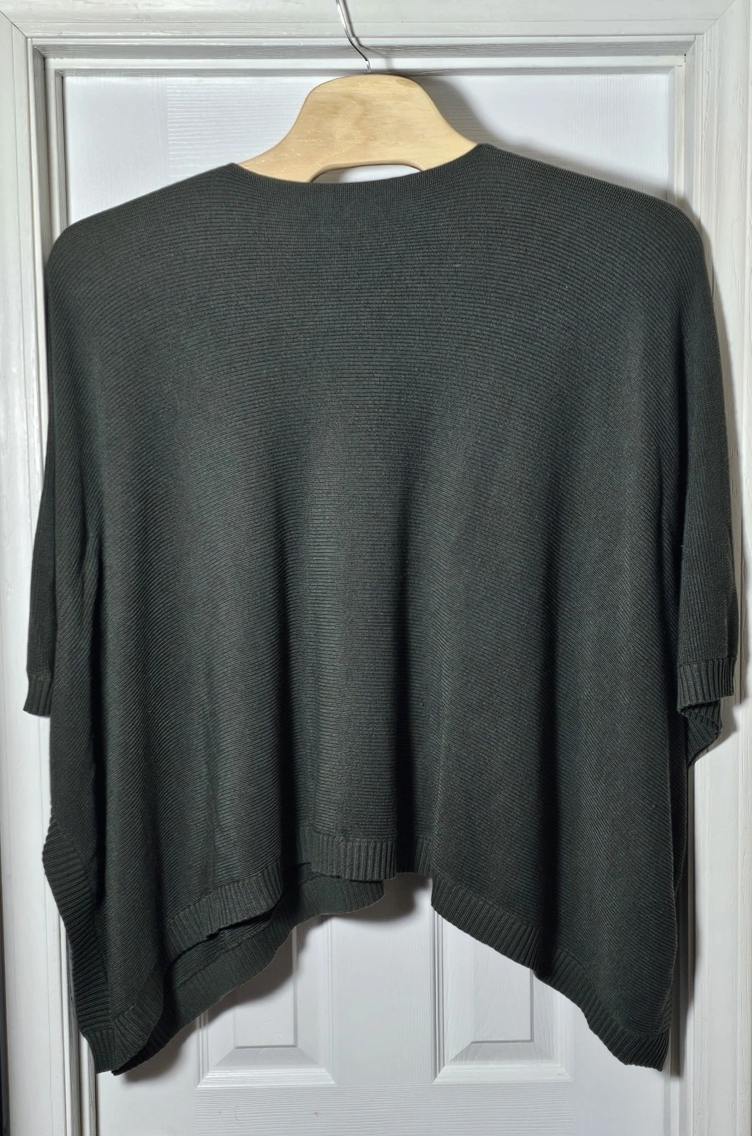 Lululemon It All Lines Up Poncho Sweater One Size Olive Green Knit