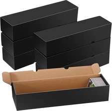 Yexiya 6 Pcs 800 Count Storage Box Card Holders, Trading Cards Sports black 