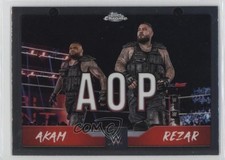 2025 Topps Chrome WWE Tag Team Rezar Akam #TAG-AOP Patch Tag 17tg