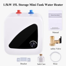 12L 1.5KW Electric Hot Water Storage Tank Water Heater Boiler Under Sink Kitchen