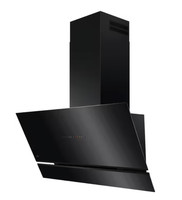 AEG NDV8791CB 8000 AuroraTech Built-in Angled Cooker Hood 90cm Black Glass