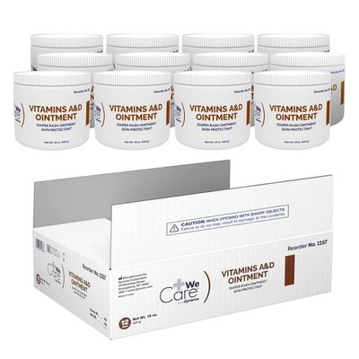 Vitamins A and D Ointment 15 Ounce Pack of 12 Skin Protectant
