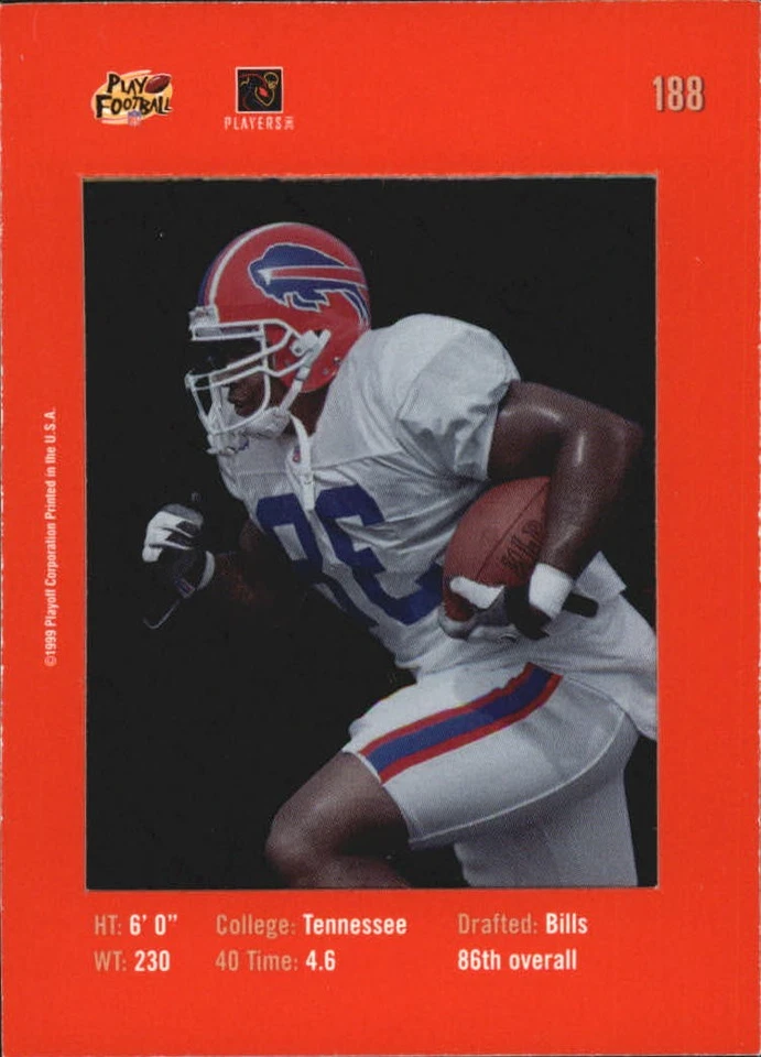 1999 Absolute SSD Red #188 Shawn Bryson - FB - Image 2 of 2