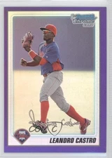 2010 Bowman Chrome Prospects Purple Refractor /999 Leandro Castro #BCP53