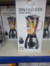 LovesHome 2-in-1 Blender Super Power Edition, Black