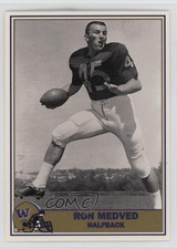 1992 Pacific Washington Huskies Football Greats Ron Medved #57 0f6