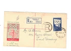 Australia 1954 2/- Olympic on Registered FDC,cds GEELONG Vic
