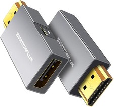 SWITCHFLUX HDMI to DisplayPort Adapter 2 Pack 4K 60Hz Converter for PC