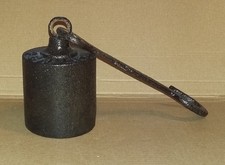 Antico Contrappeso 2 Kg in Ferro battuto con Punzone - Per Stadera Bilancia Peso