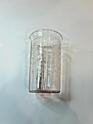 AMER SWEETHEART  PINK DEPRESSION TUMBLER ,  MACBETH-EVANS 4 1/4"  1930’s RARE