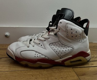 2010 Nike Air Jordan 6 Retro Infrared Bulls Size 9 White Red Black 384664-102 