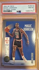 1992 SkyBox Magic Johnson Olympic Team The Road to Gold #USA12 PSA 8