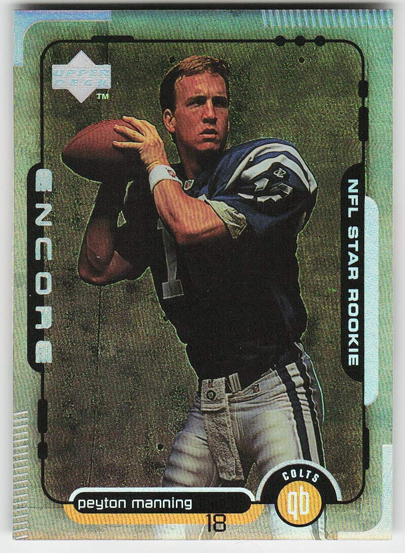 1998 Upper Deck #1 Peyton Manning FOOTBALL Indianapolis Colts