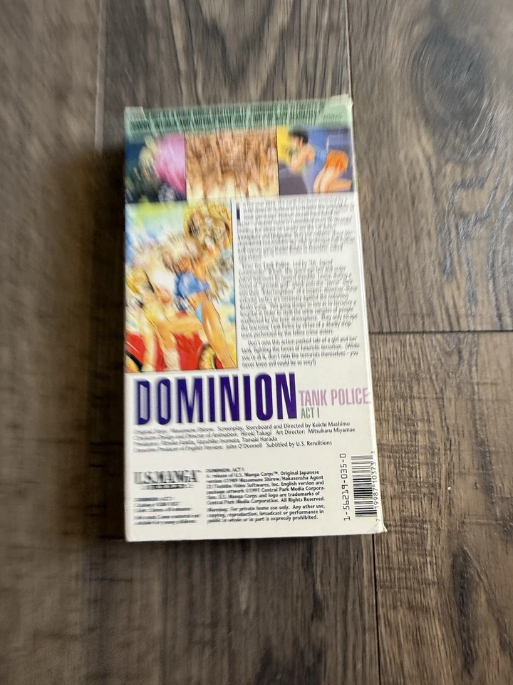 Dominion Tank Police- Act I Pre-Owned VHS Tape 1991 - Image 2 of 2