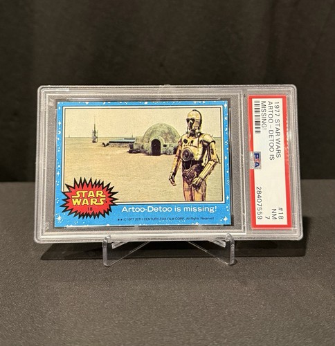1977 Topps Star Wars #18 Artoo-Detoo is missing!