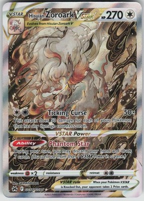 Pokemon Hisuian Zoroark VSTAR Ultra Rare Crown Zenith Galarian Gallery GG56/GG70
