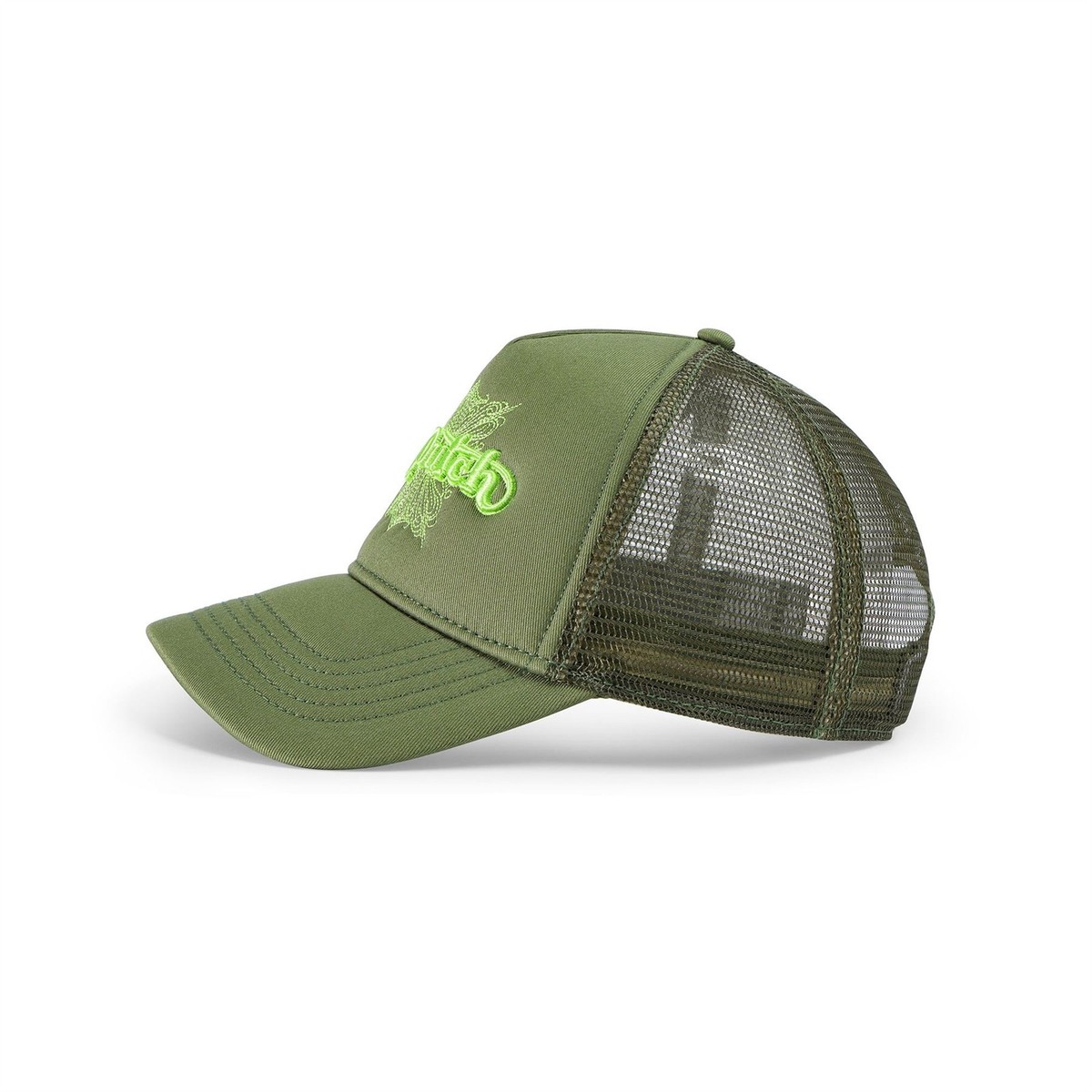 Von Dutch Foam Chopper Trucker Hat Olive Green MSRP89 | eBay