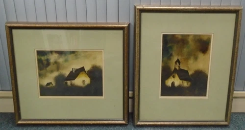 A PAIR OF Matching Framed Prints By Unknown Artist
