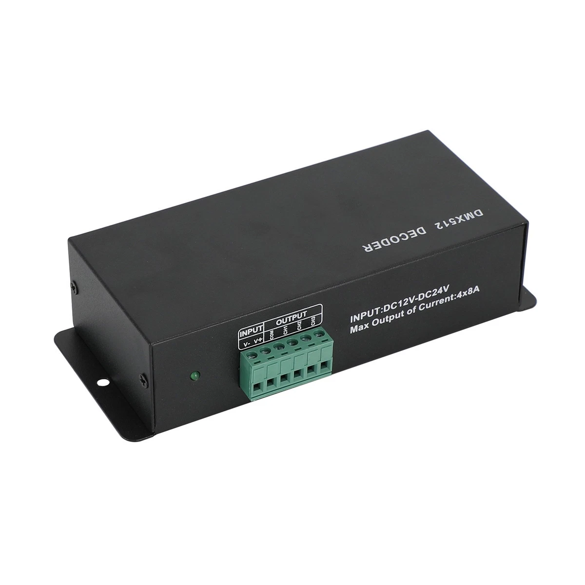 Controlador decodificador LED DMX512 4 canales RGBW controlador para tiras de luces de 12V 24V DC