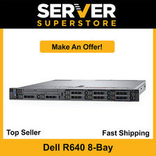 Dell PowerEdge R640 Server 2x Gold 5122 -3.6GHz H730P 128GB RAM 4x NEW 960GB SSD