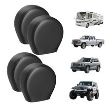 PU Thickening Leather Tire Wheel M for Tire Diameter 27-29inch Black 4 Pack