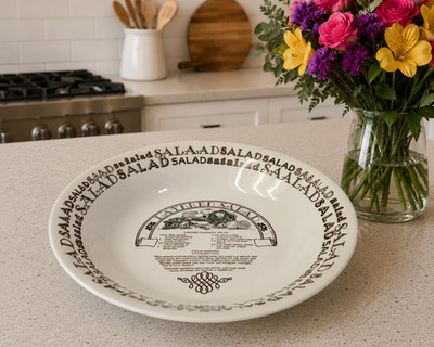 Royal China ''Garden Classics'' Salad Serving Bowl/ ''Layered Overnight Salad''