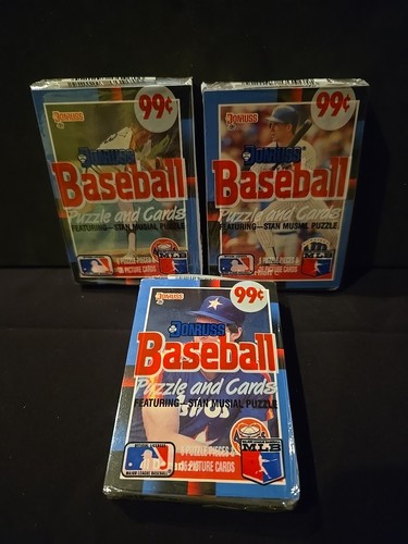 Lot Of 3 New 1988 donruss cello packs sealed & box fresh 36 Cards FREE SHIPPING