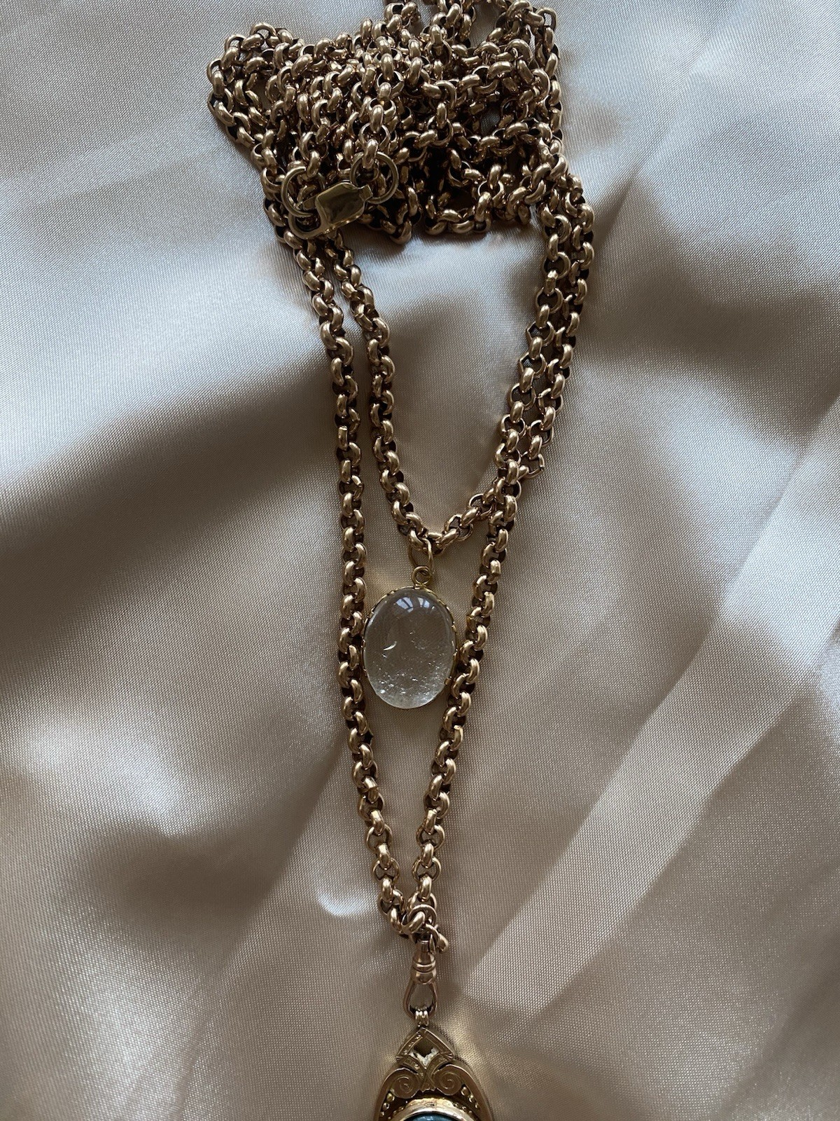 Victorian Rose Gold Belcher Link Muff Chain 9ct Long Guard Chain Rare 119 Grams image 9