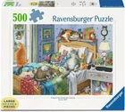 Cat Nap by Ingrid Slyder 500 Large Piece Jigsaw Puzzle Ravensburger New