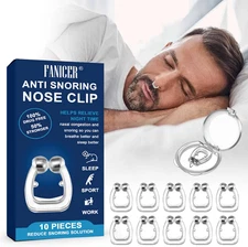 10-Pack Magnetic Anti-Snore Nose Clips – Adjustable Silicone Nasal Dilators for