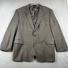 Jos. A. Bank Blazer Mens 50R Gray Signature Gold 100 Wool Two Button Jacket
