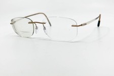 Silhouette Eyeglasses 5540 70 8640 19-140 Rimless Tan Plastic Frames Austria