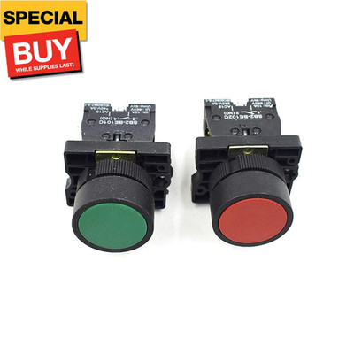 Momentary Push Button Switch On Off Switch AC 660V Start Stop 1 NO and 1 NC DPST