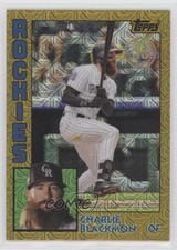 2019 Silver Pack 1984 Topps Baseball Gold 24/50 Charlie Blackmon #T84-10 10yr