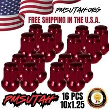 16 Bulge Lug Nuts 2000-2006 Honda Rancher TRX350 TRX 350 Wheel Rim Nut Red
