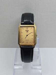 Working Vintage Pulsar Y481-8060 Dress Tank Quartz Watch New Battery Rare 26mm Vintage pulsar tank watch - Gem main image 3