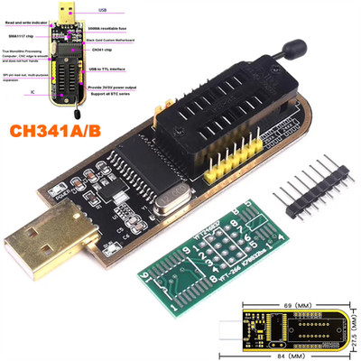 EEPROM Flash BIOS USB Programmer CPU Golden 3,3V / 5V CH341A CH341 24 25 Series