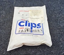 (225 PIECES) AMZ Clips And Fasteners FBAPM33624-25: Metric Spin Lock Nut Flange