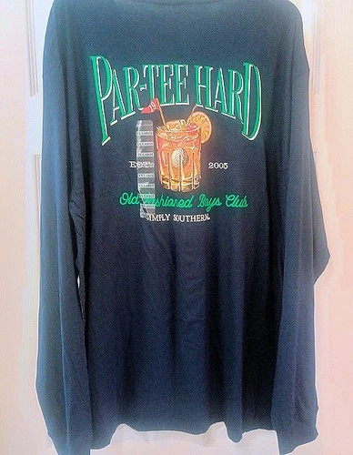Simply Southern T-Shirt 2XL Old Fashioned Boys Club Navy Blue NEW Par-Tee Hard