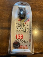 Classic 2007 Coby MP3 Audio Player 1GB Clip Black MP-C582 - 500 Songs NIP