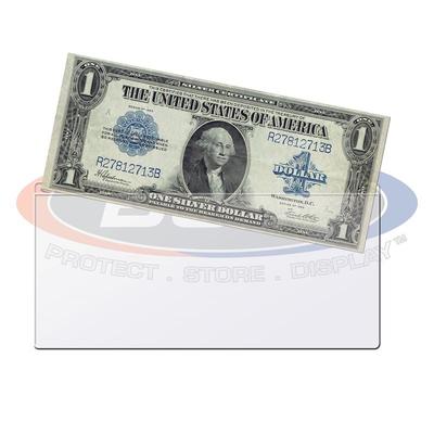 10 LARGE Semi Rigid Currency Banknote Holder Toploader BCW 9MIL US Bills Topload
