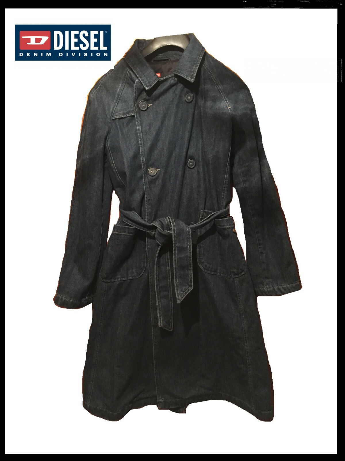 Blue Denim Trench Coat NWOT UK 