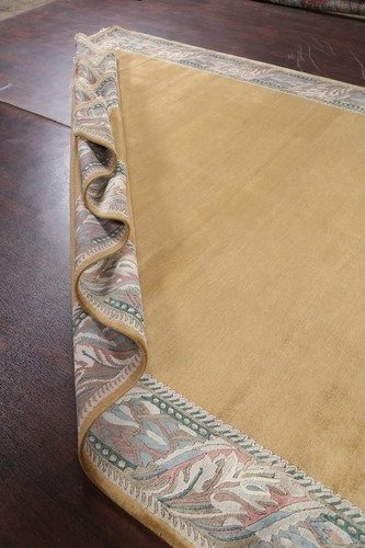 Luxury Nepalese Indian Area Rug Hand-Knotted Gold 8x10 ft - Picture 17 of 20