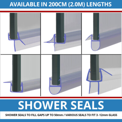 Vertical Shower Door Seal Strip | Doors, Enclosures or Bath Screens ...