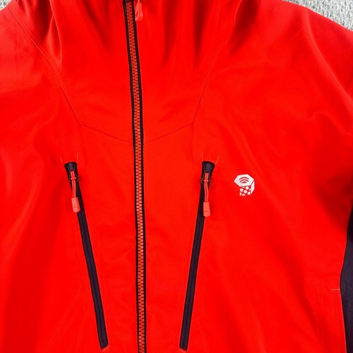 Mountain Hardwear Touren Jacket Mens XL Red Rainjacket Hooded Performance EUC - Picture 5 of 10