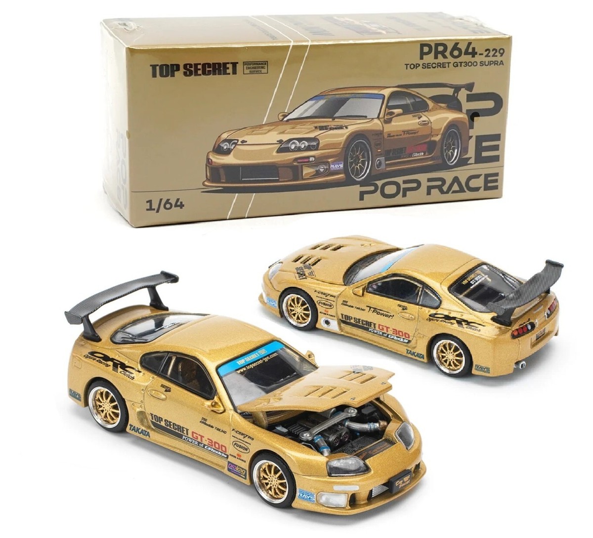 ミニカー Toyota Supra Top Secret GT 300 Ignition Model 1:43 Toyota Supra (JZA80) TOP SECRET 