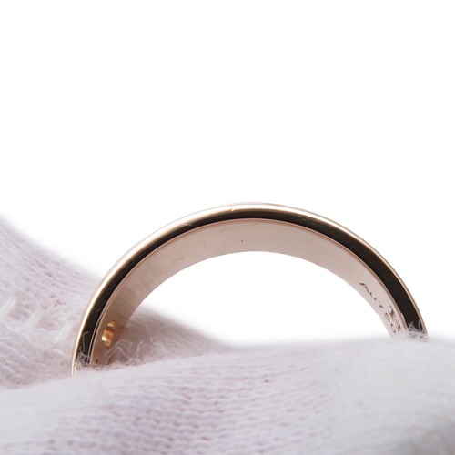 HERMES H Dunkle Ring Size PM/51/#11 18K Pink Gold - Picture 7 of 9