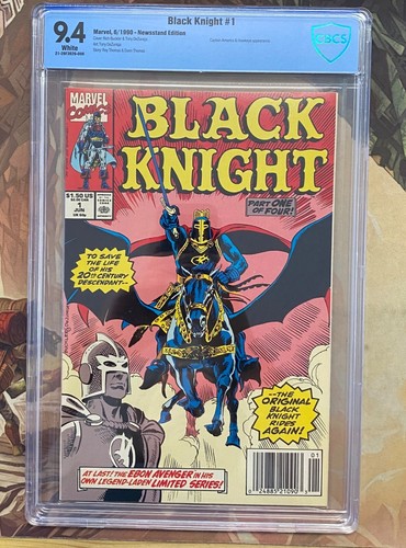 Black knight #1 cbcs 9.4 very nice condition clean case no scratches or scuffs