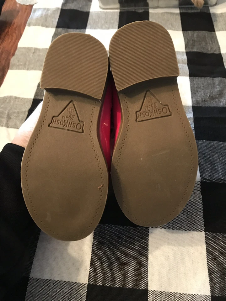 Zapatos Mocasines Oshkosh Infantil Rosa Maryjane Talla 6 Flecos Foto 4 de 4